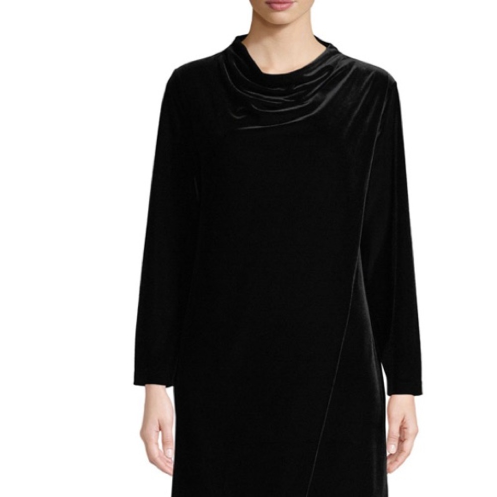 NWT joan vass velvet drape dress